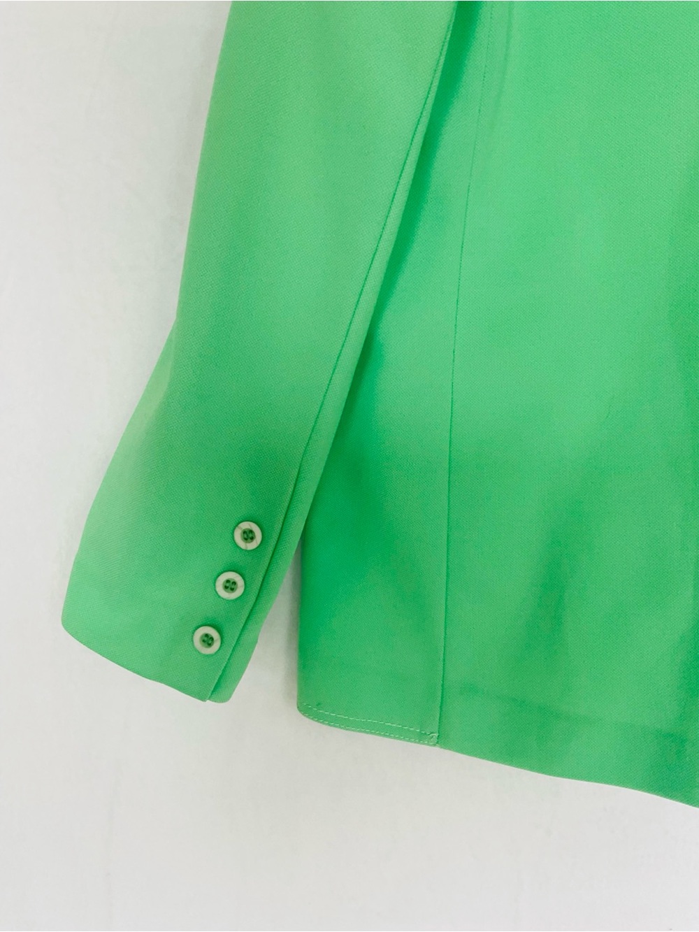 Bright Green Women's Blazer Jacket Sz 14 - Picture 10 of 11